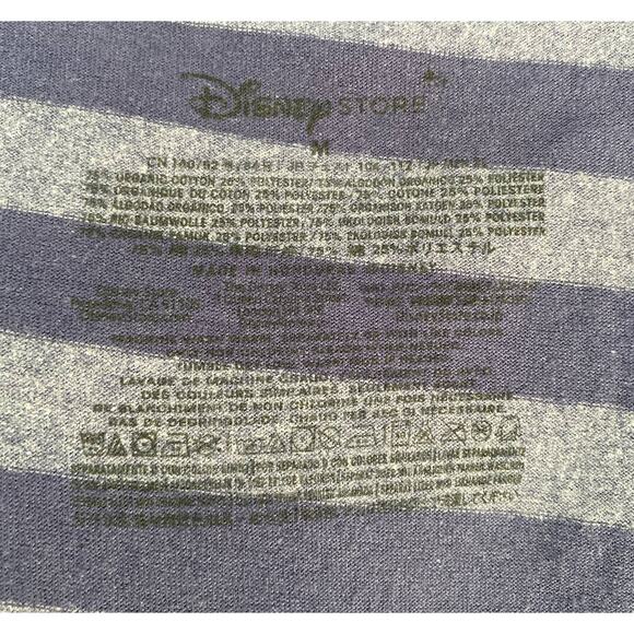 NWT Disney Store Size Medium Blue Striped Short Sleeve Tee The Mouse Pack - Picture 5 of 6